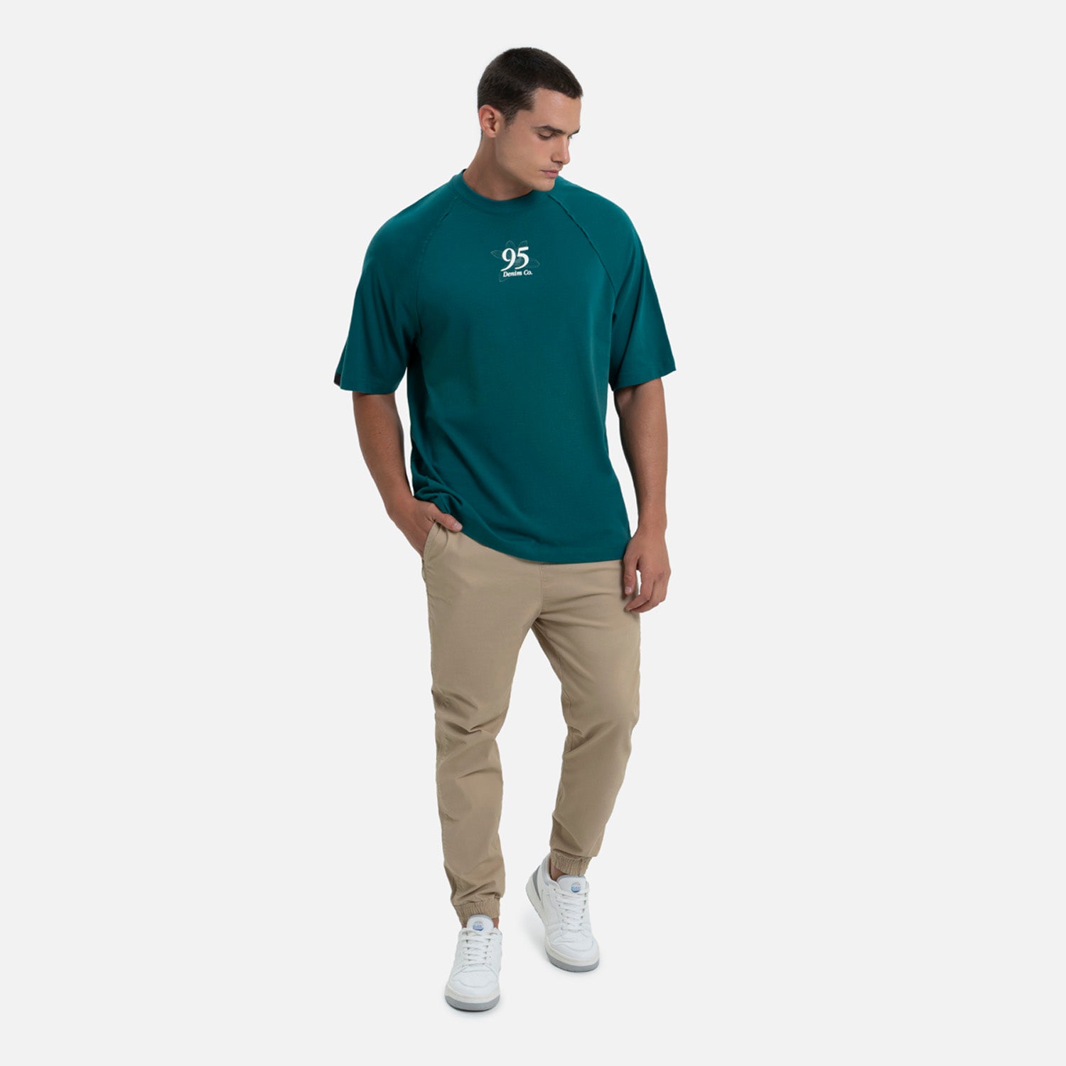 CAMISETA MANGA CORTA COLOR VERDE TORMENTA
