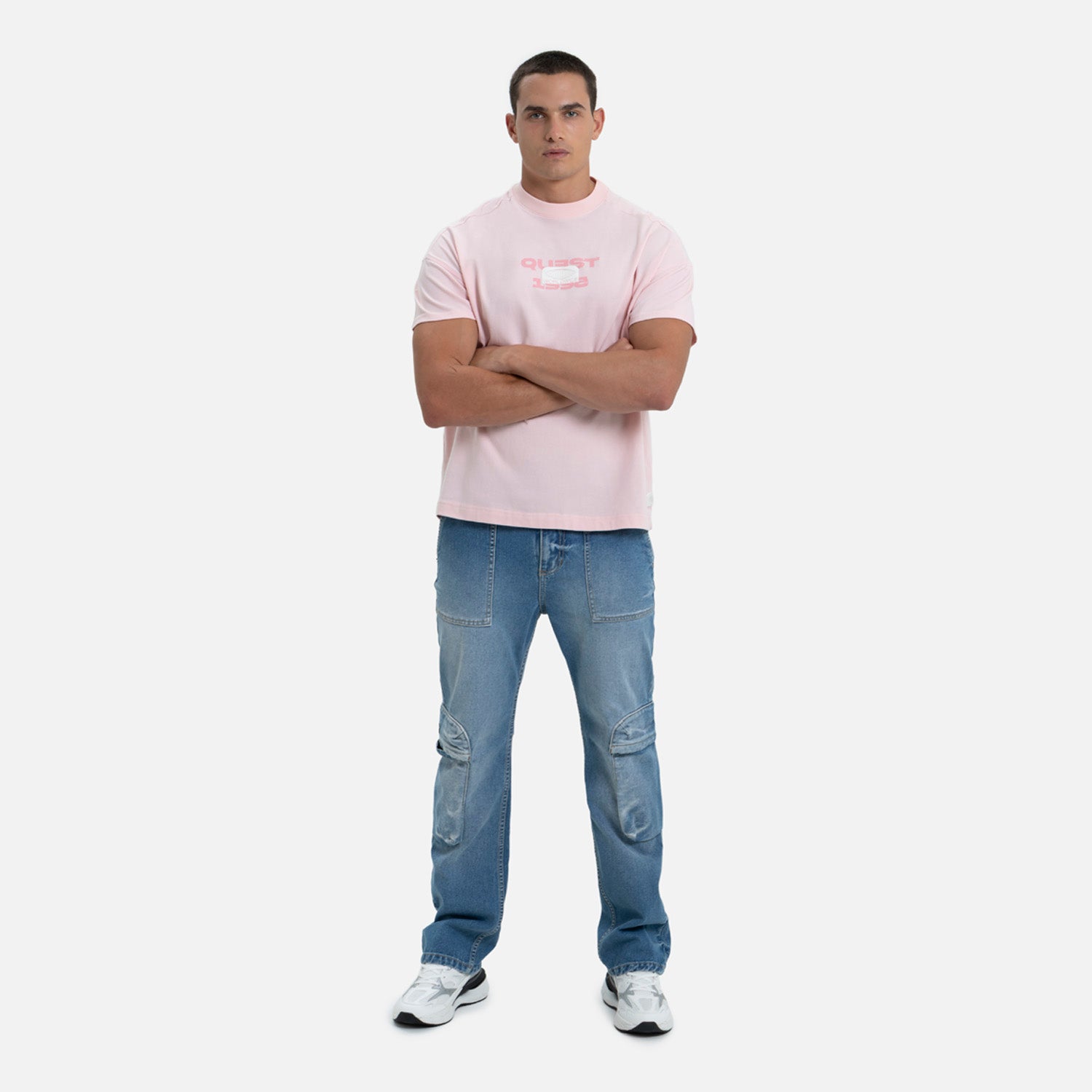 CAMISETA MANGA CORTA COLOR ROSADO FRESA