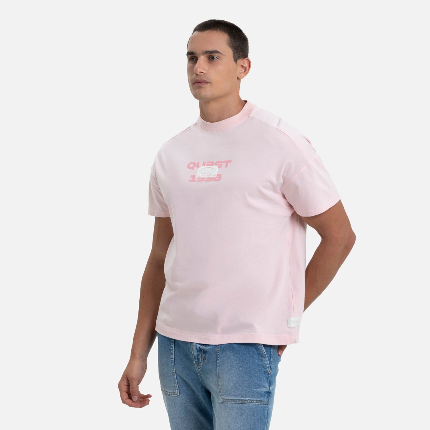 CAMISETA MANGA CORTA COLOR ROSADO FRESA