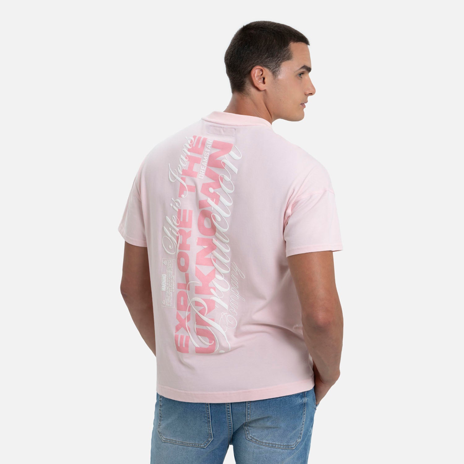 CAMISETA MANGA CORTA COLOR ROSADO FRESA