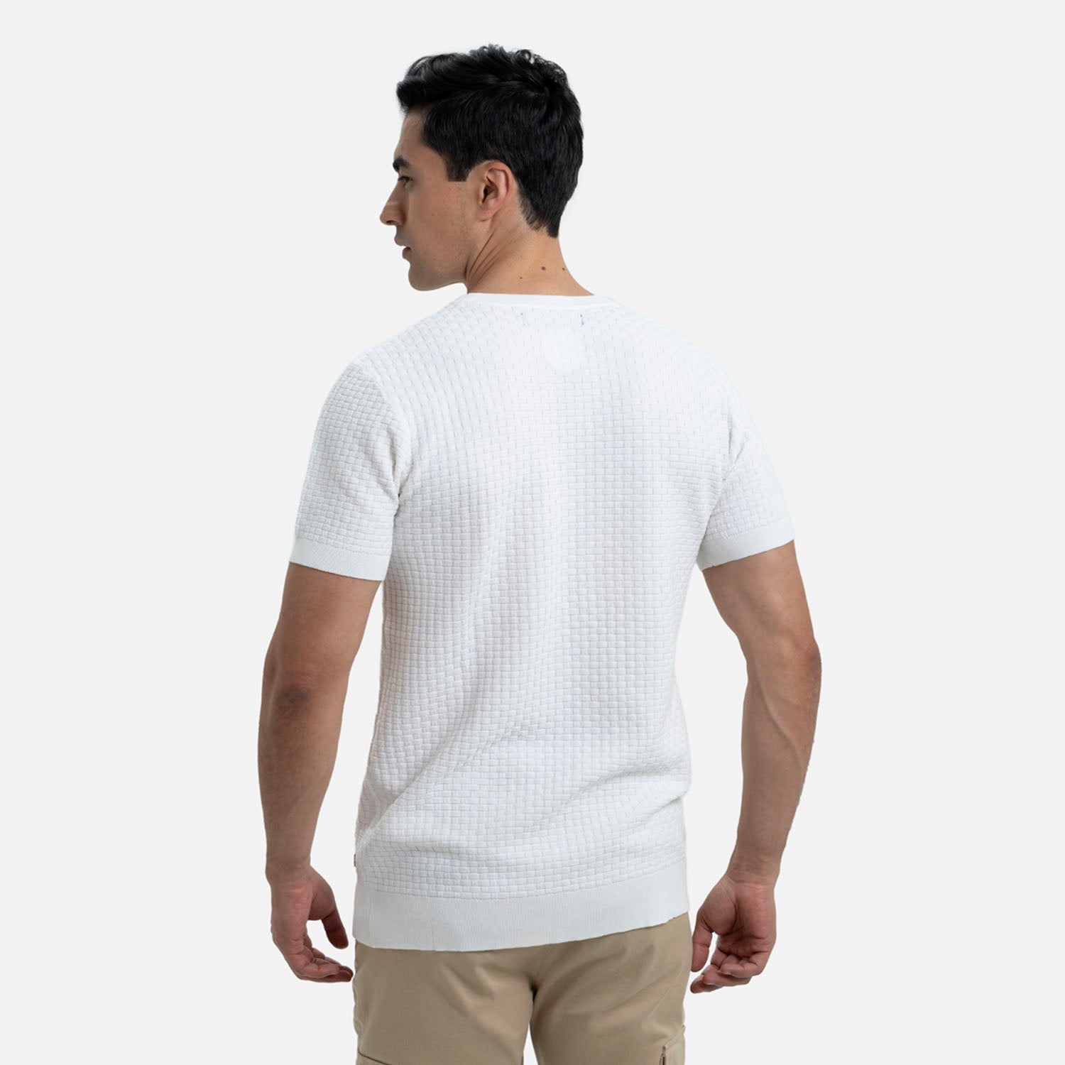 CAMISETA MANGA CORTA COLOR IVORY