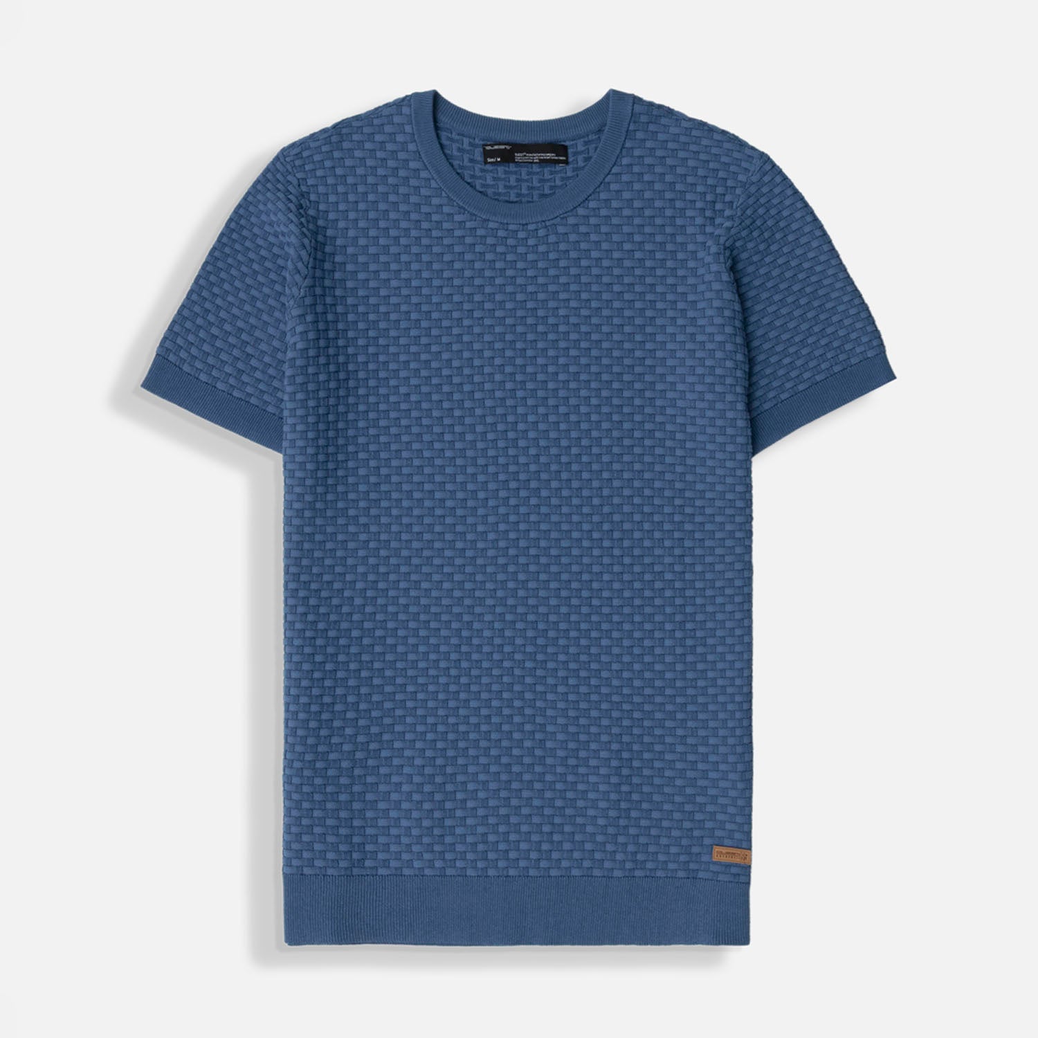 CAMISETA MANGA CORTA COLOR AZUL INDIGO