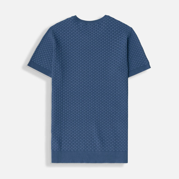 CAMISETA MANGA CORTA COLOR AZUL INDIGO