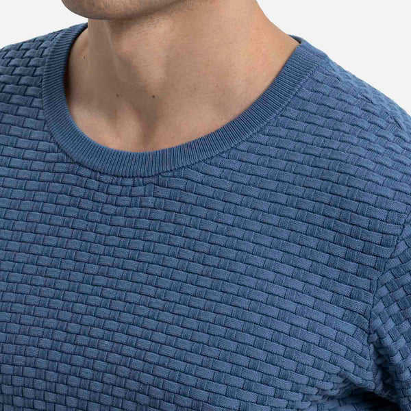 CAMISETA MANGA CORTA COLOR AZUL INDIGO