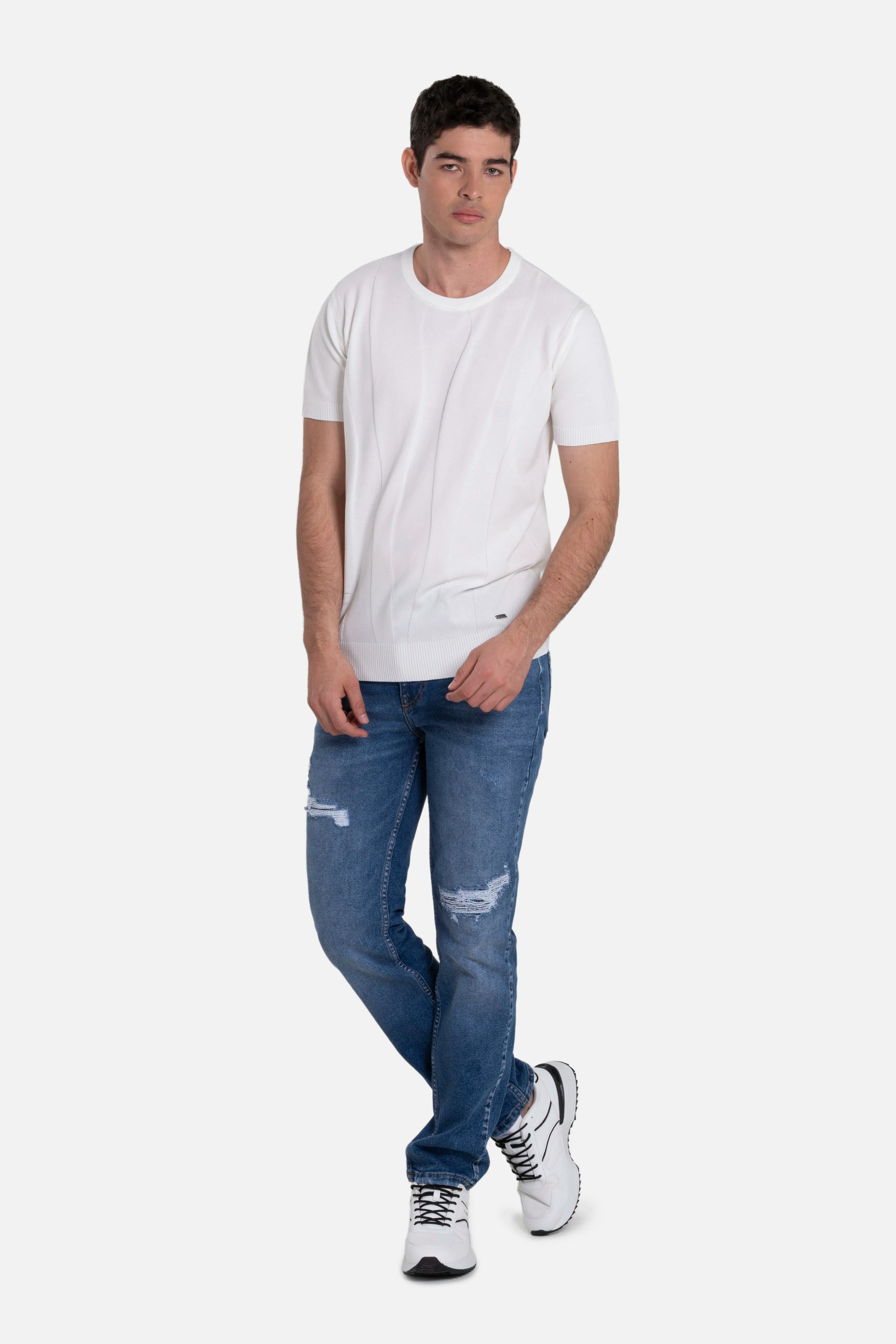 CAMISETA MANGA CORTA COLOR IVORY