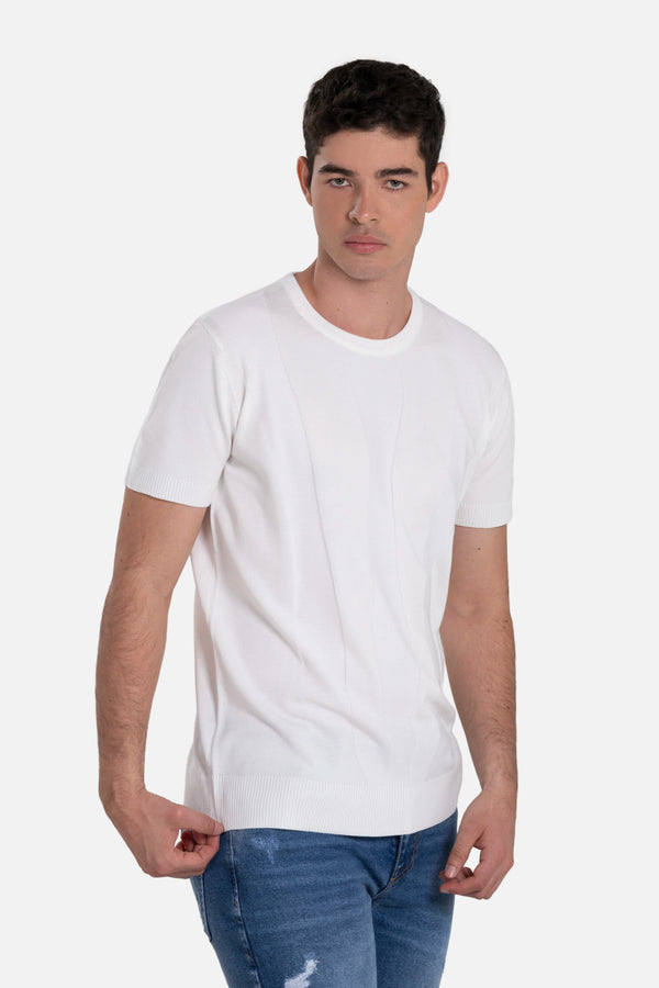 CAMISETA MANGA CORTA COLOR IVORY