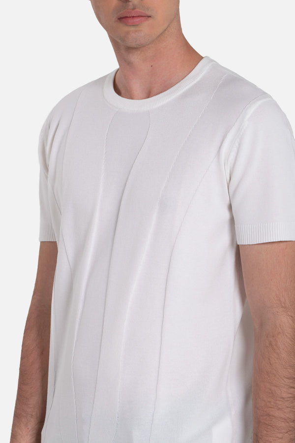 CAMISETA MANGA CORTA COLOR IVORY