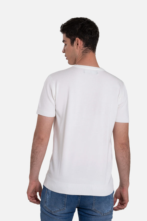 CAMISETA MANGA CORTA COLOR IVORY