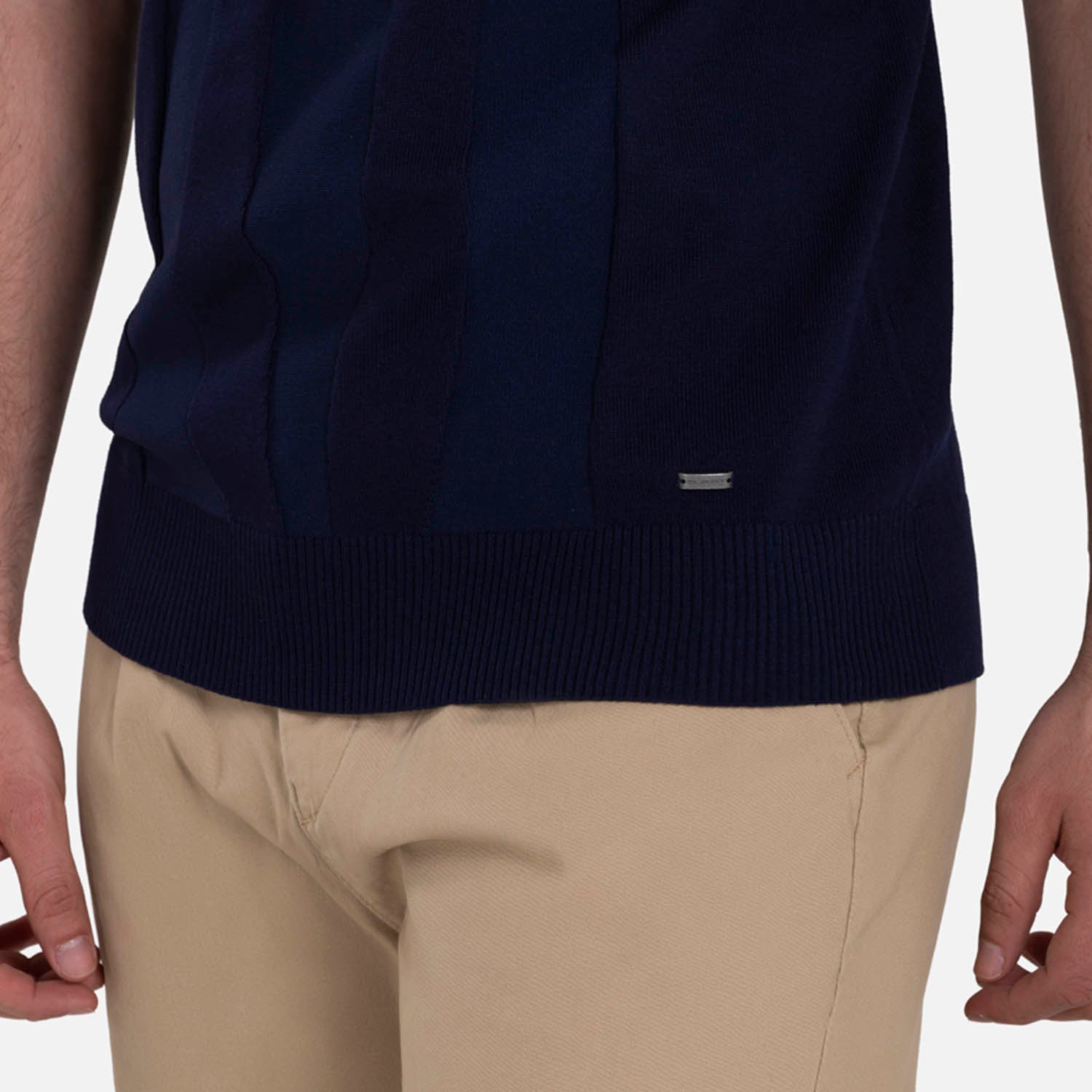 CAMISETA MANGA CORTA COLOR AZUL NOCHE