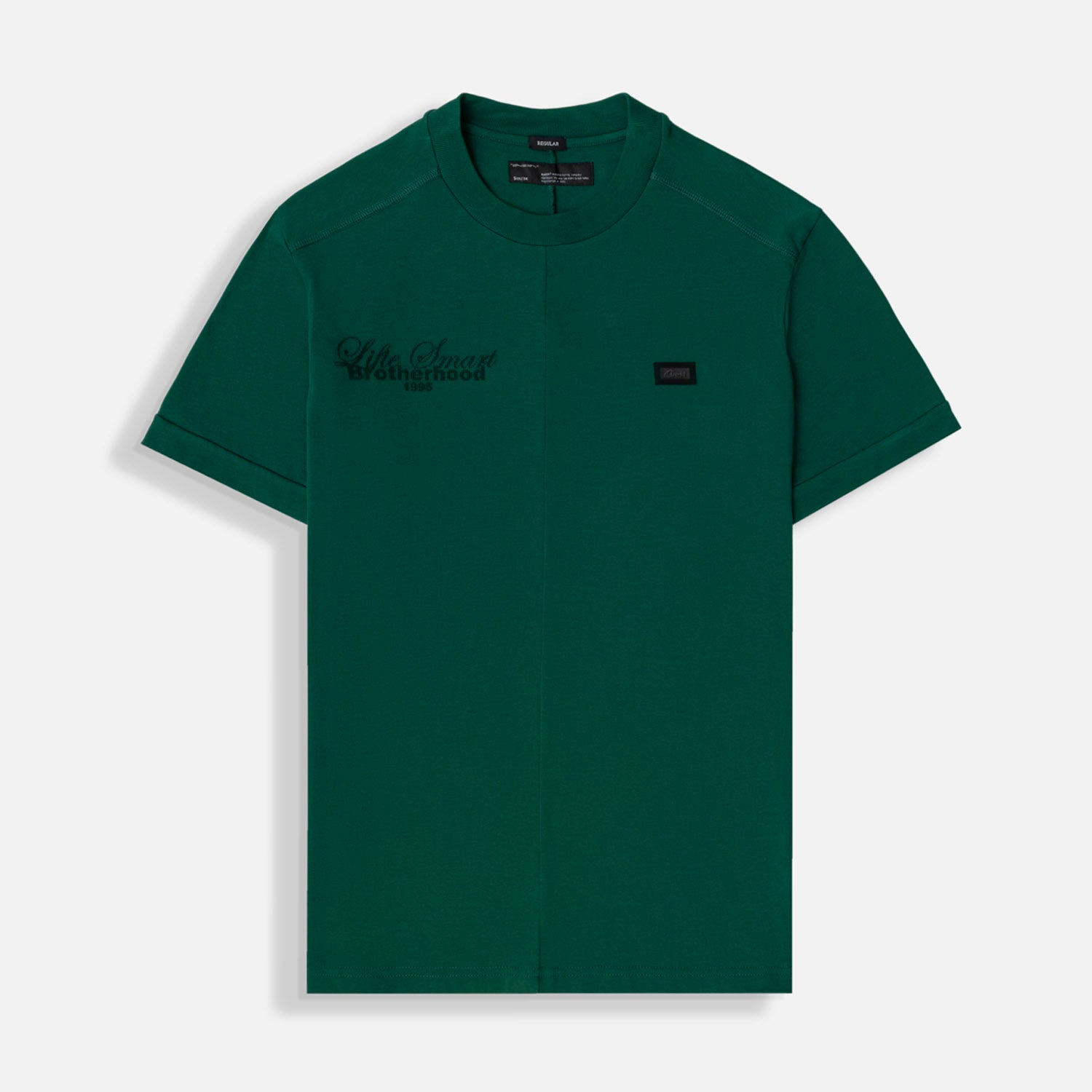 CAMISETA MANGA CORTA COLOR VERDE PRADERA