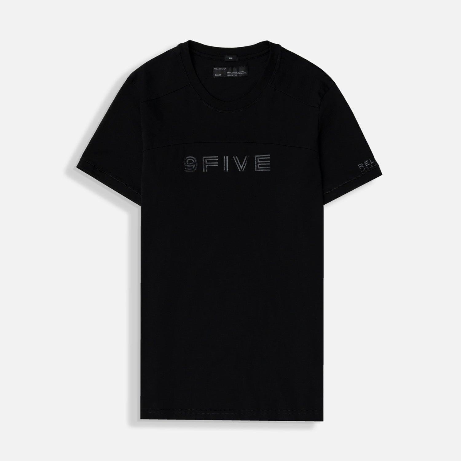 CAMISETA MANGA CORTA COLOR NEGRO
