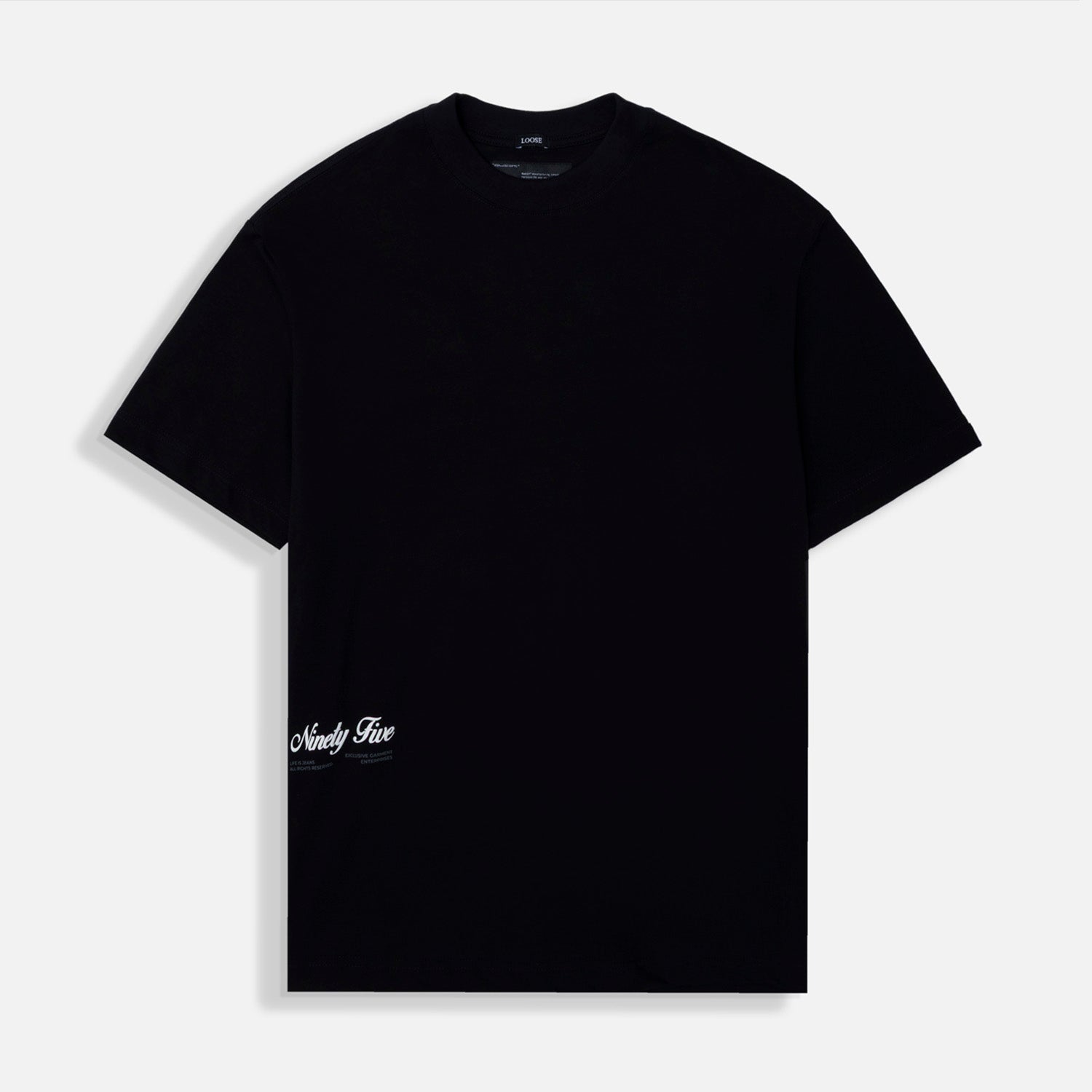 CAMISETA MANGA CORTA COLOR NEGRO