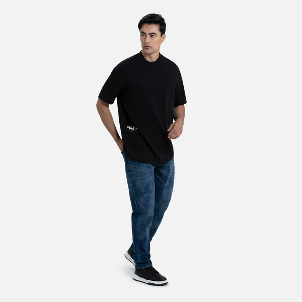 CAMISETA MANGA CORTA COLOR NEGRO