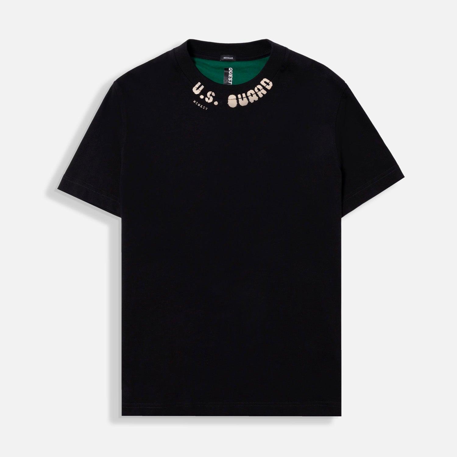 CAMISETA MANGA CORTA COLOR NEGRO