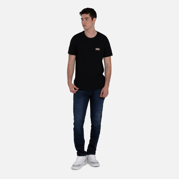 CAMISETA MANGA CORTA COLOR NEGRO