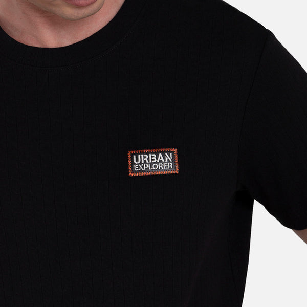 CAMISETA MANGA CORTA COLOR NEGRO
