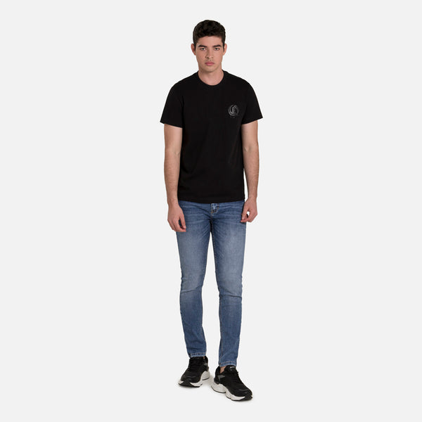 CAMISETA MANGA CORTA COLOR NEGRO