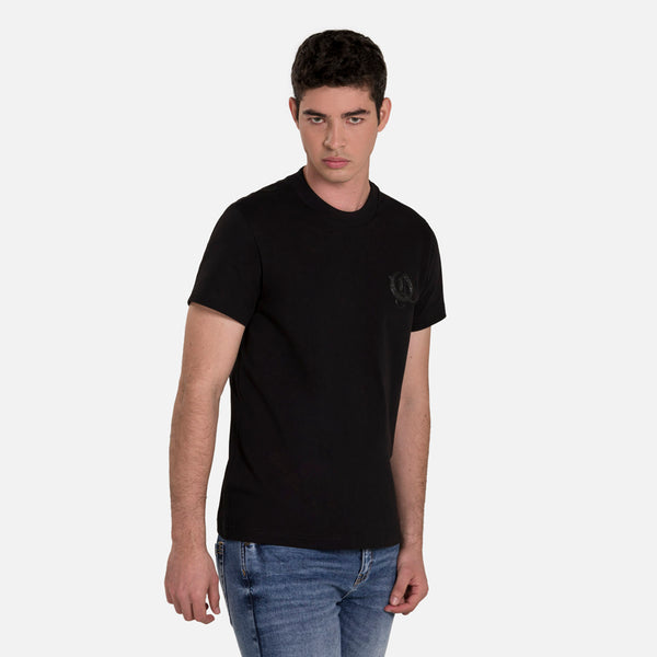 CAMISETA MANGA CORTA COLOR NEGRO