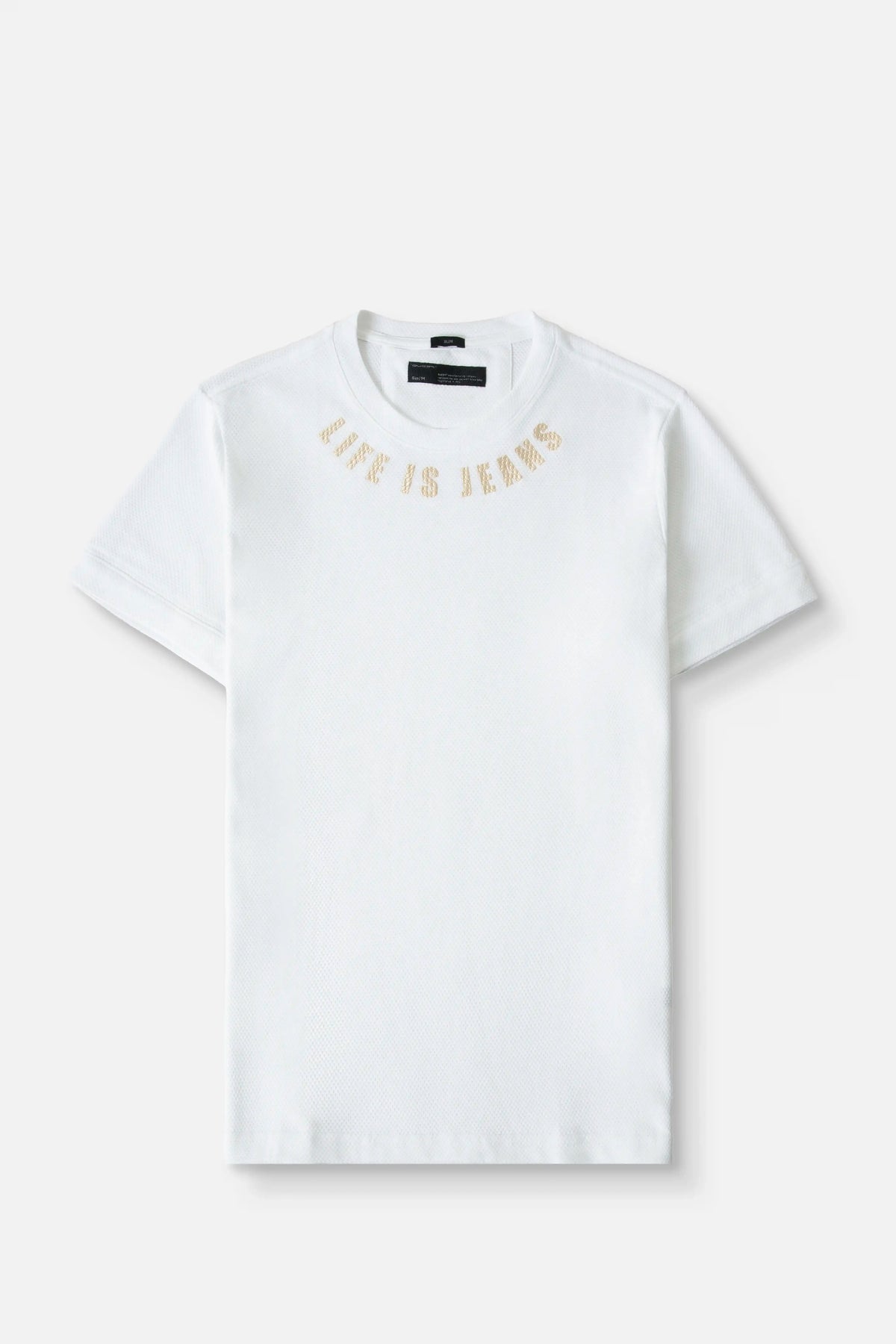 CAMISETA MANGA CORTA COLOR BLANCO BLANCO