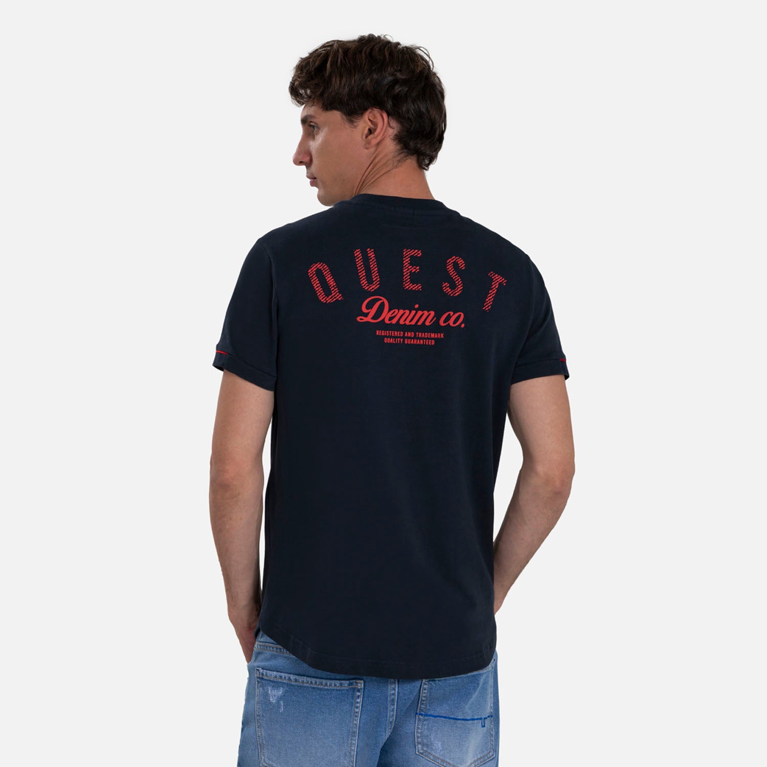 CAMISETA MANGA CORTA COLOR AZUL OSCURO