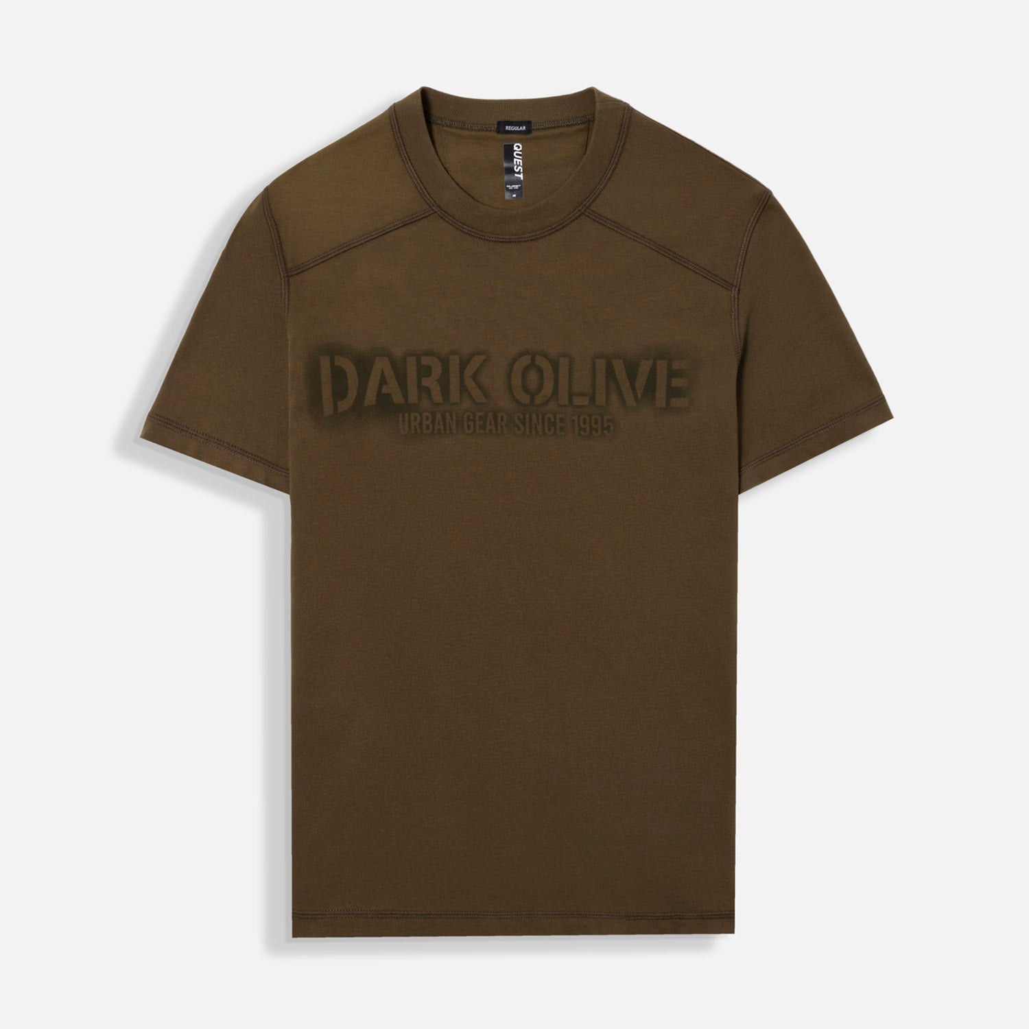 CAMISETA MANGA CORTA COLOR DARK OLIVA