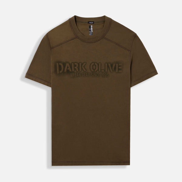 CAMISETA MANGA CORTA COLOR DARK OLIVA