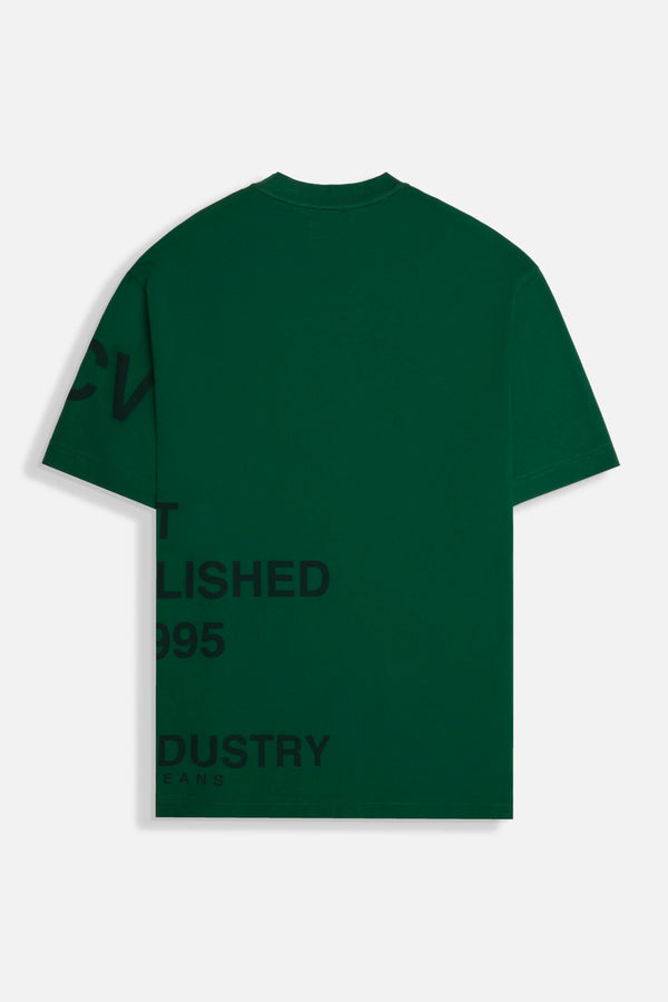 CAMISETA MANGA CORTA COLOR VERDE PRADERA