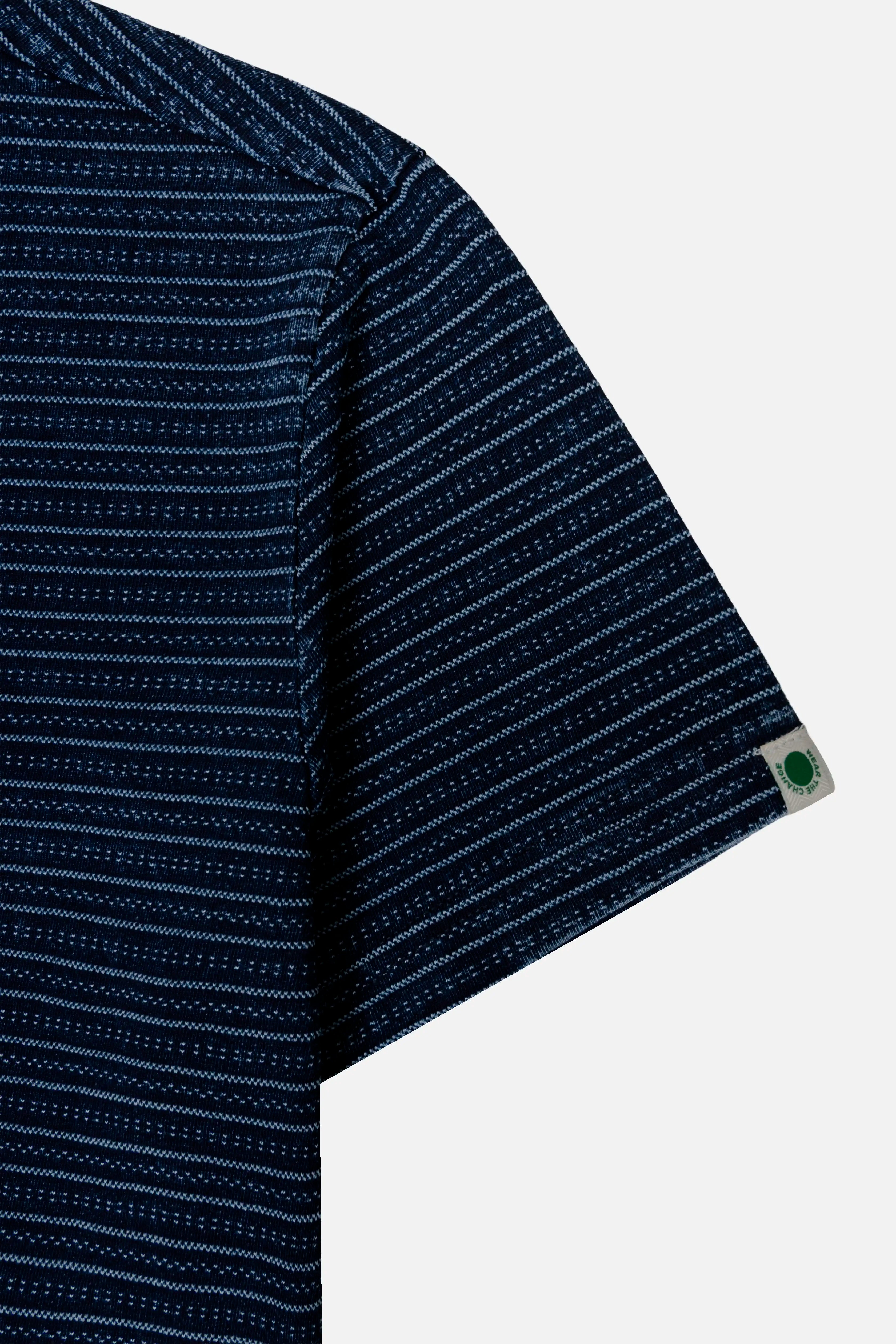 CAMISETA MANGA CORTA COLOR AZUL INDIGO