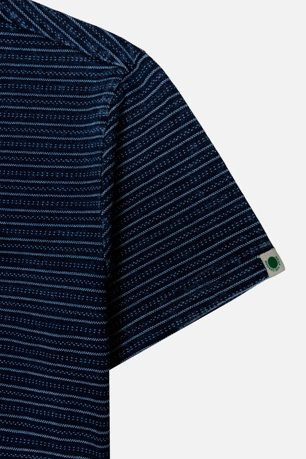 CAMISETA MANGA CORTA COLOR AZUL INDIGO