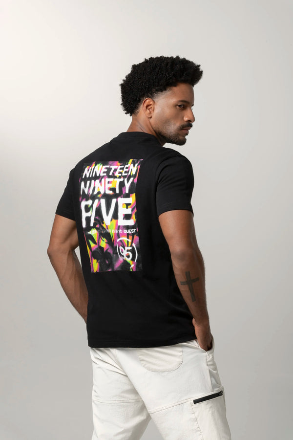 CAMISETA MANGA CORTA COLOR NEGRO