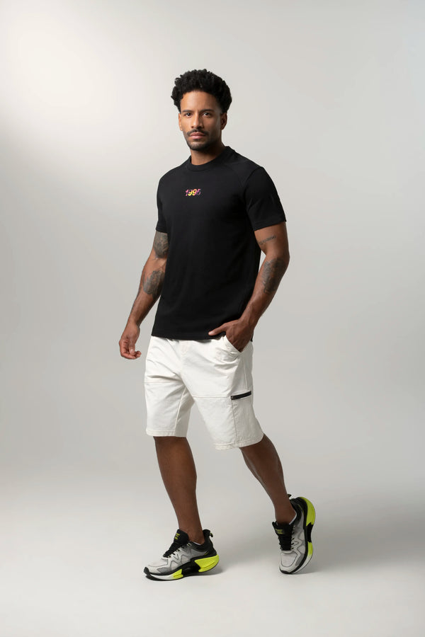 CAMISETA MANGA CORTA COLOR NEGRO