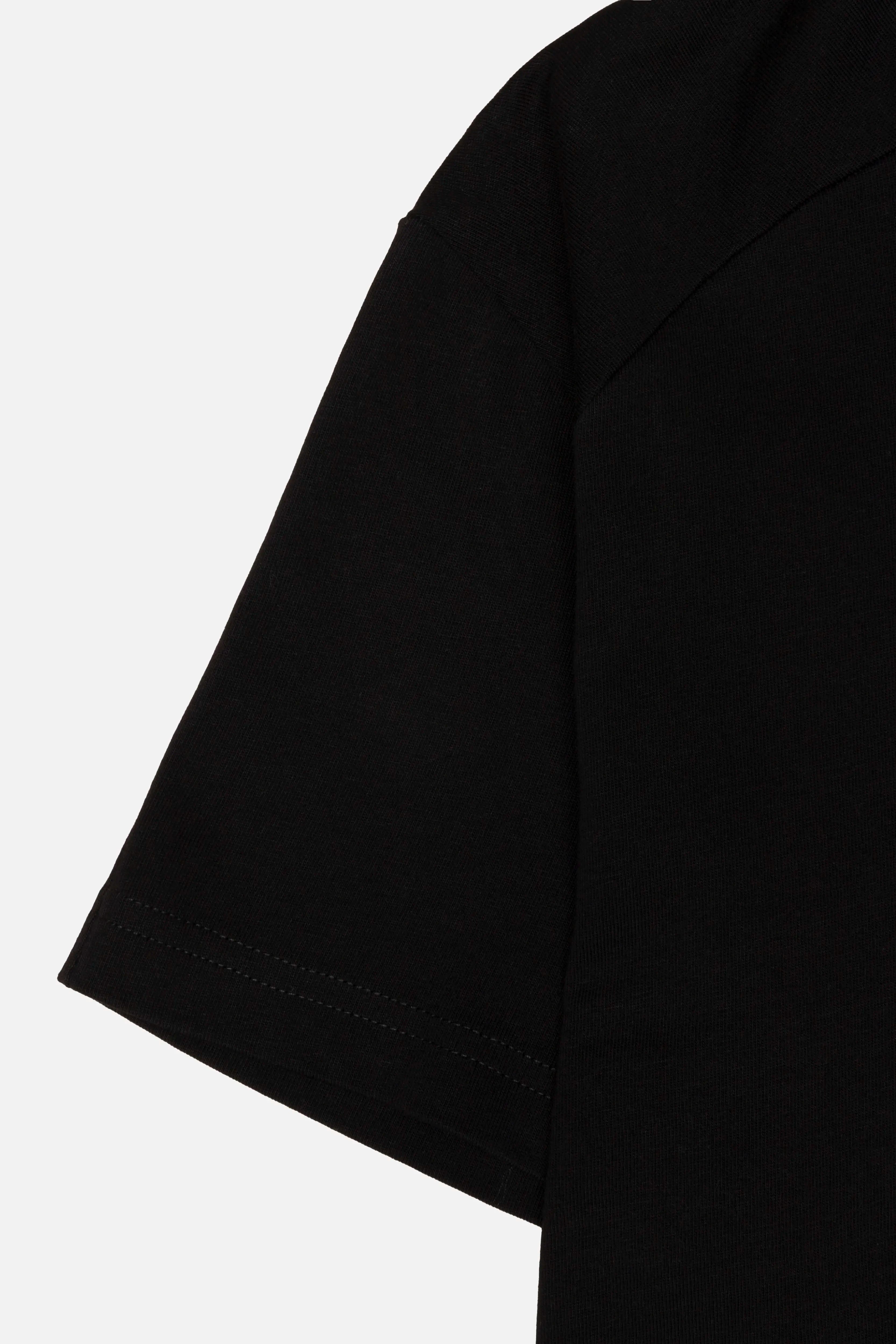 CAMISETA MANGA CORTA COLOR NEGRO