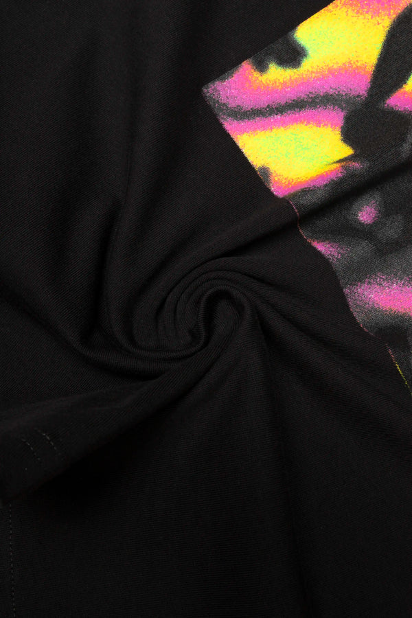 CAMISETA MANGA CORTA COLOR NEGRO