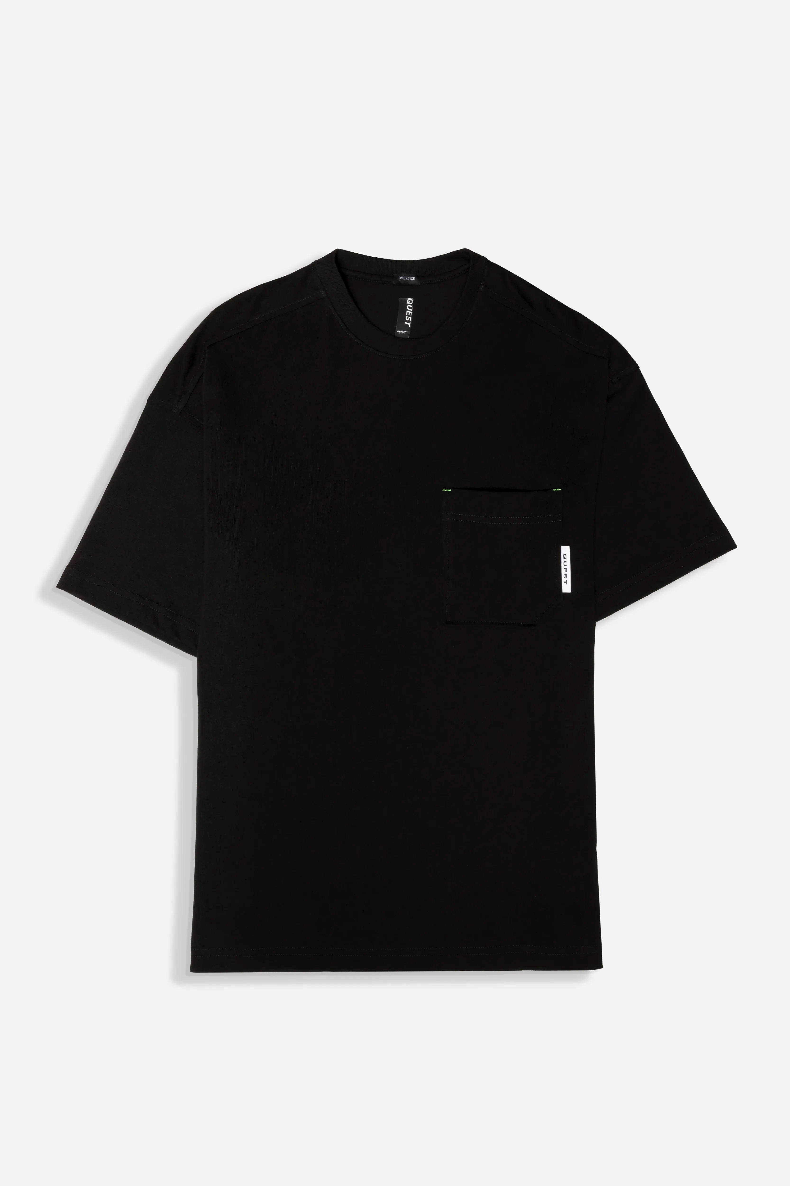 CAMISETA MANGA CORTA COLOR NEGRO