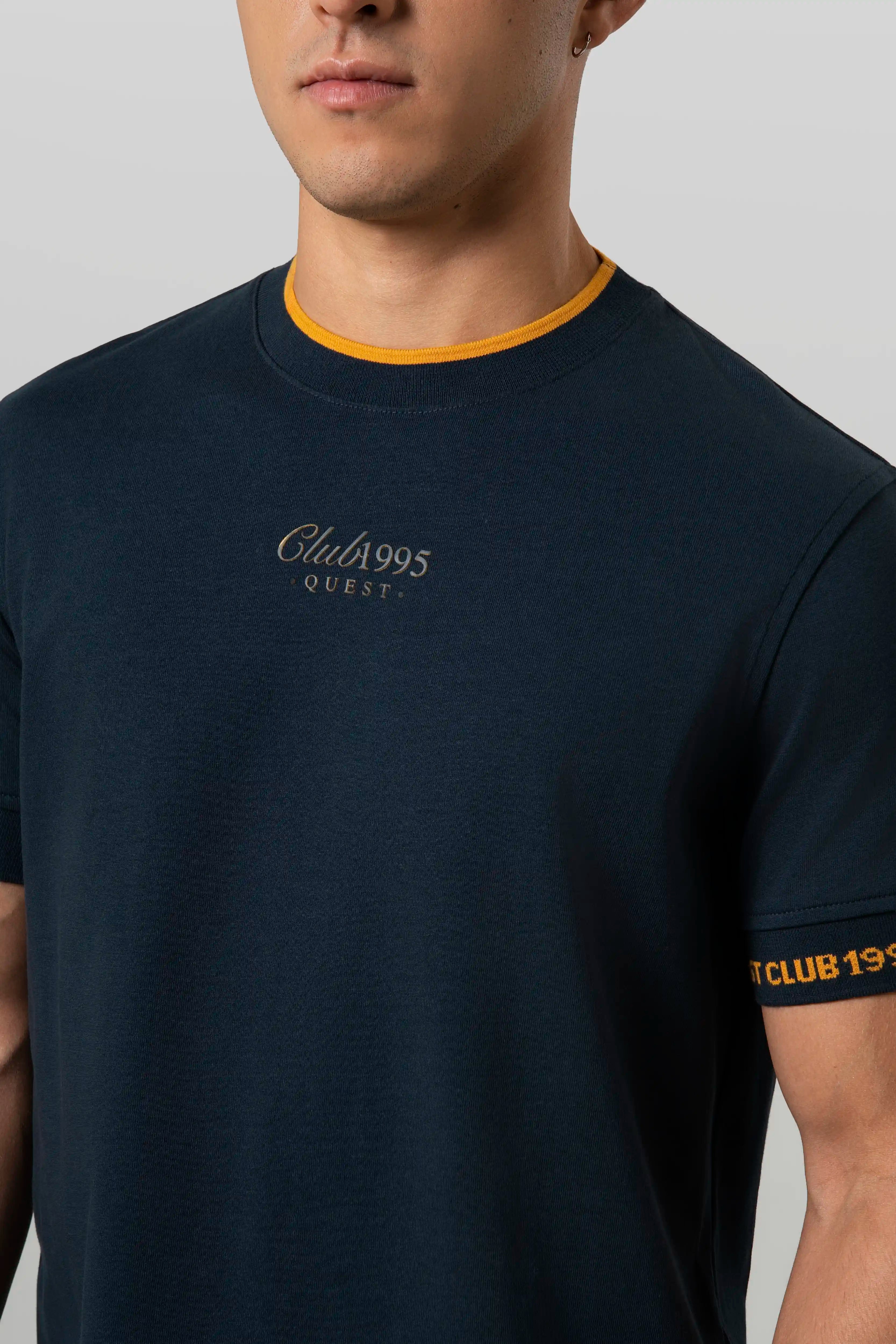 CAMISETA MANGA CORTA COLOR AZUL NOCHE