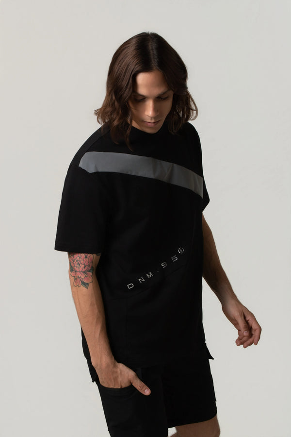 CAMISETA MANGA CORTA COLOR NEGRO