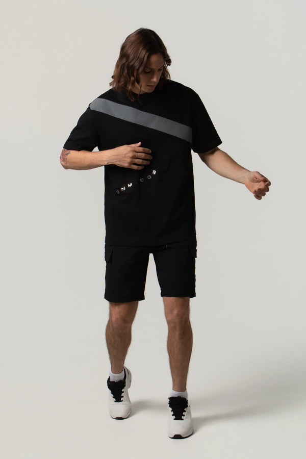 CAMISETA MANGA CORTA COLOR NEGRO