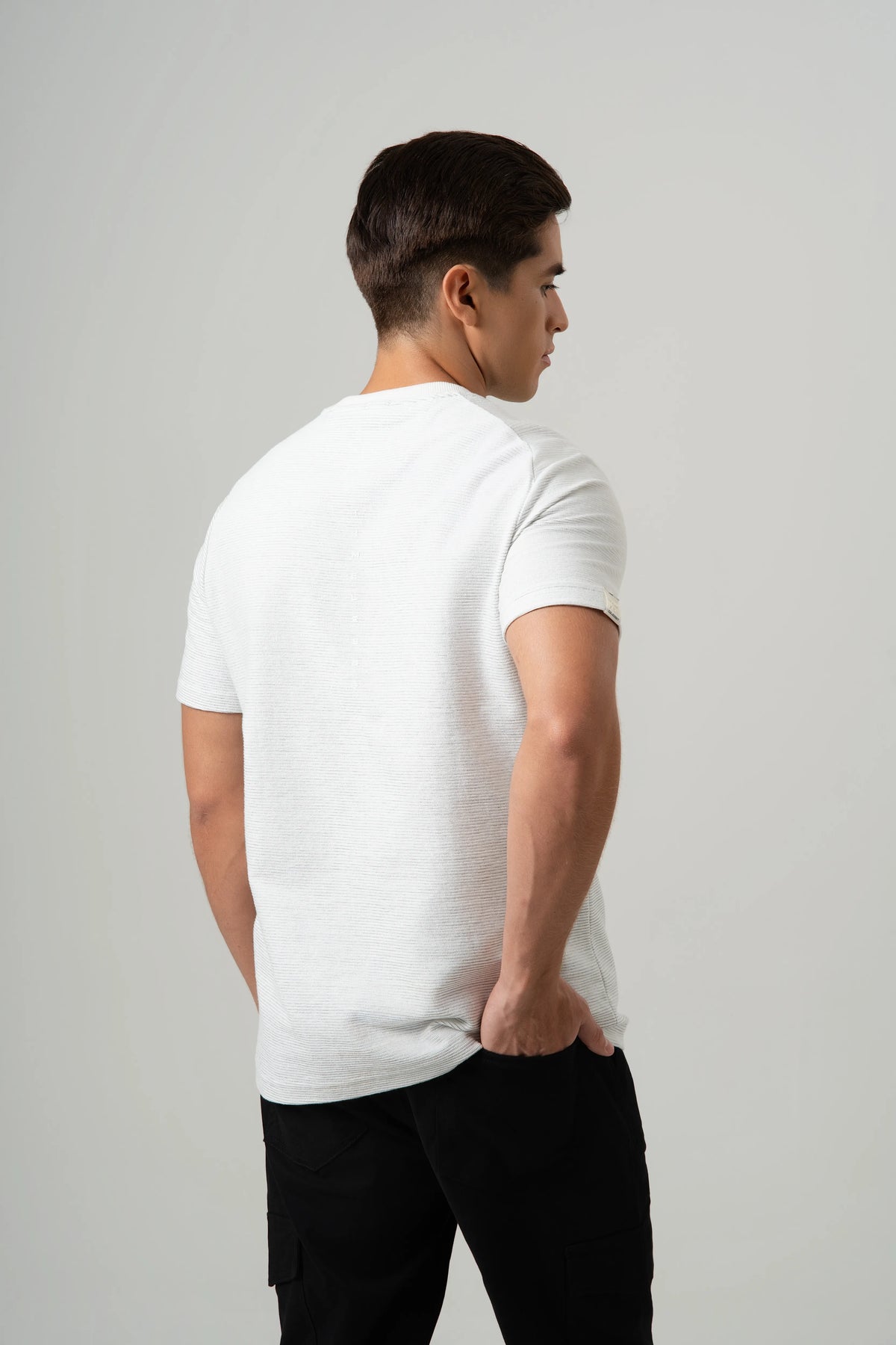 CAMISETA MANGA CORTA COLOR BLANCO OPTICO
