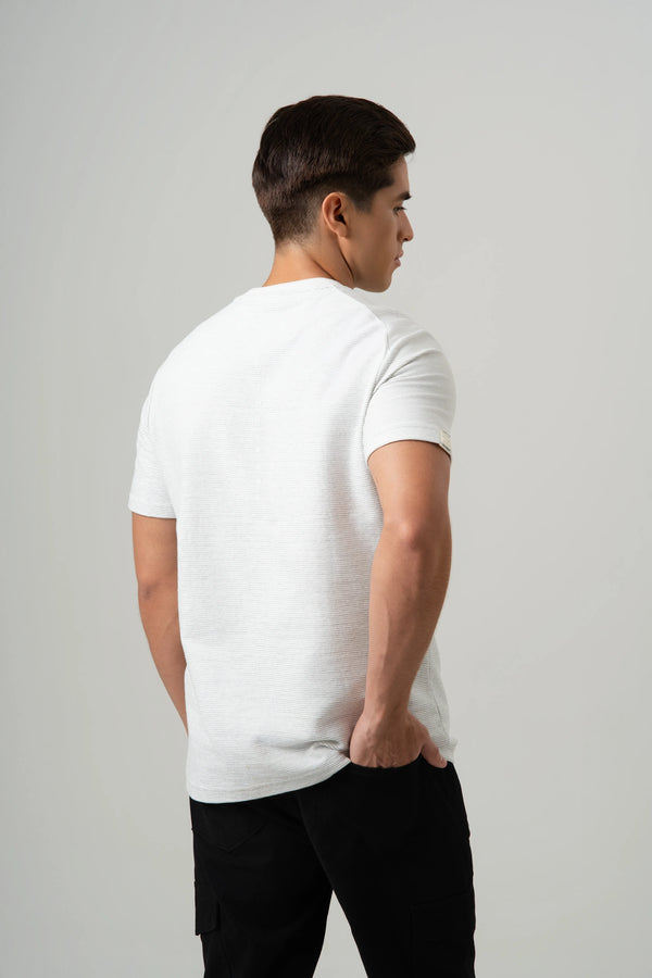 CAMISETA MANGA CORTA COLOR BLANCO OPTICO