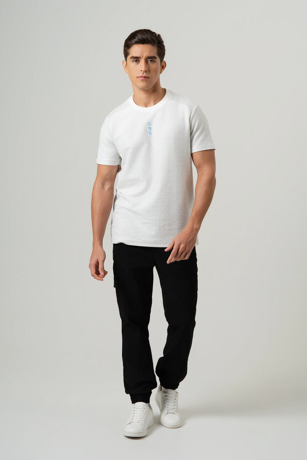 CAMISETA MANGA CORTA COLOR BLANCO OPTICO