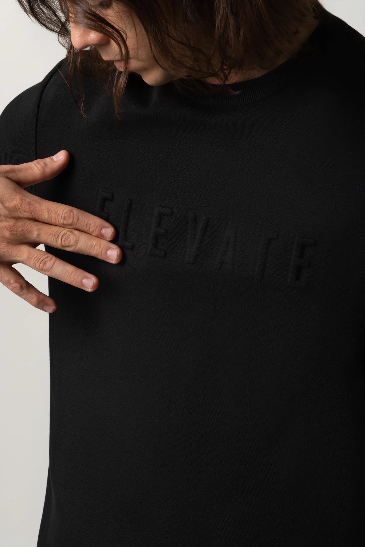 CAMISETA MANGA CORTA COLOR NEGRO