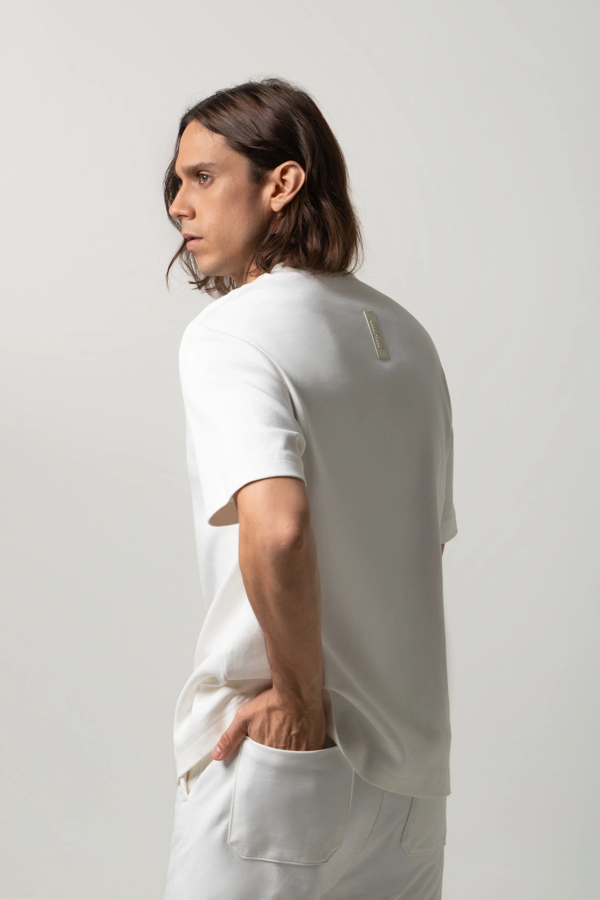 CAMISETA MANGA CORTA COLOR IVORY