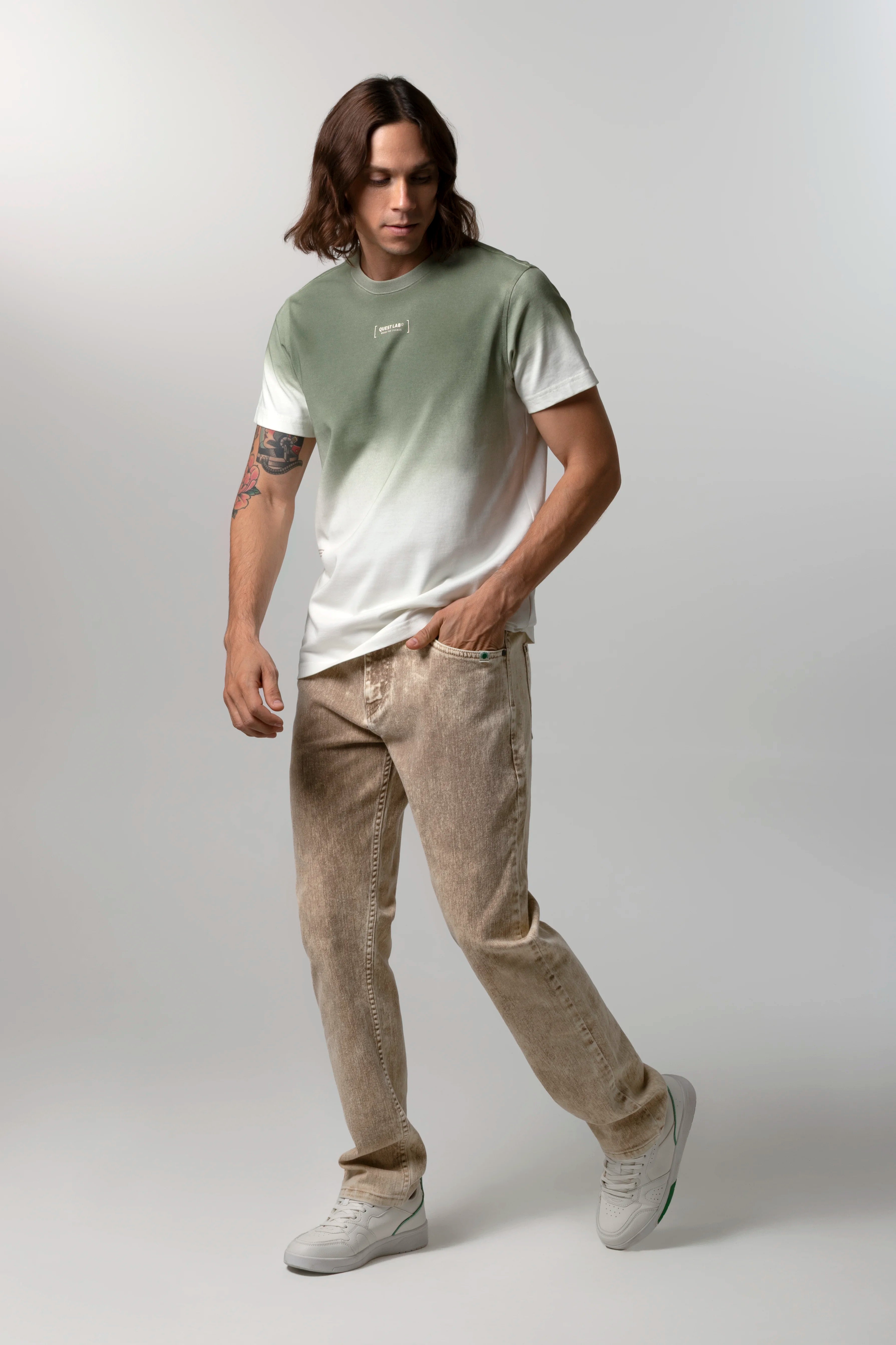 CAMISETA MANGA CORTA COLOR IVORY