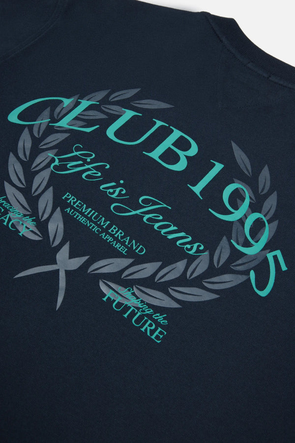 CAMISETA MANGA CORTA COLOR AZUL OSCURO