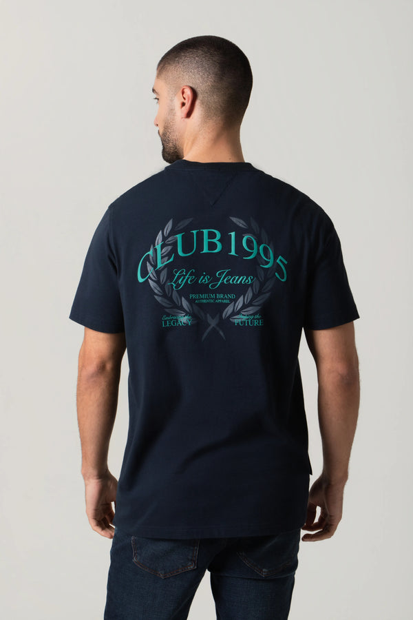 CAMISETA MANGA CORTA COLOR AZUL OSCURO