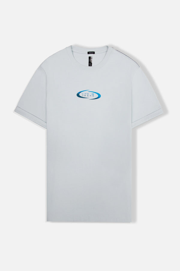 CAMISETA MANGA CORTA COLOR AZUL BALADA