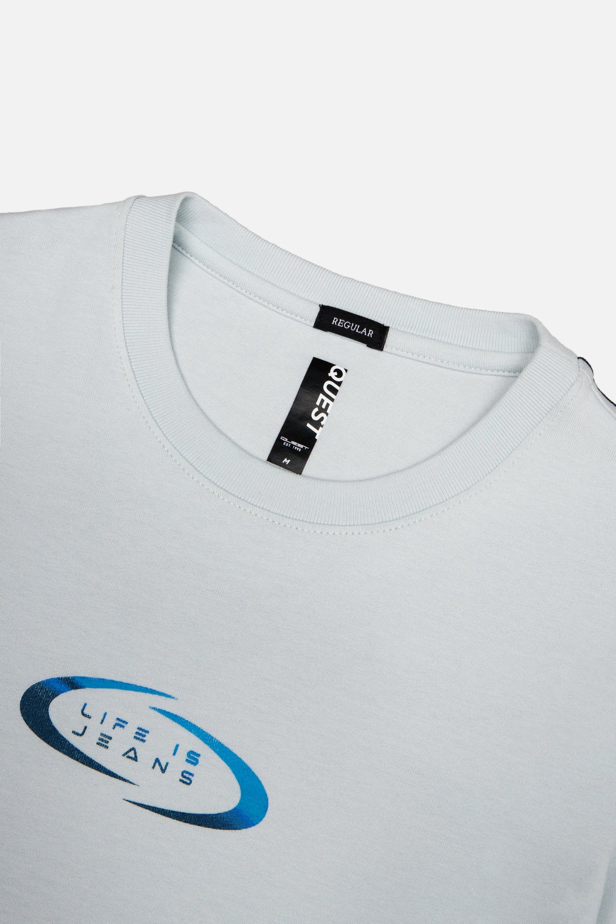 CAMISETA MANGA CORTA COLOR AZUL BALADA
