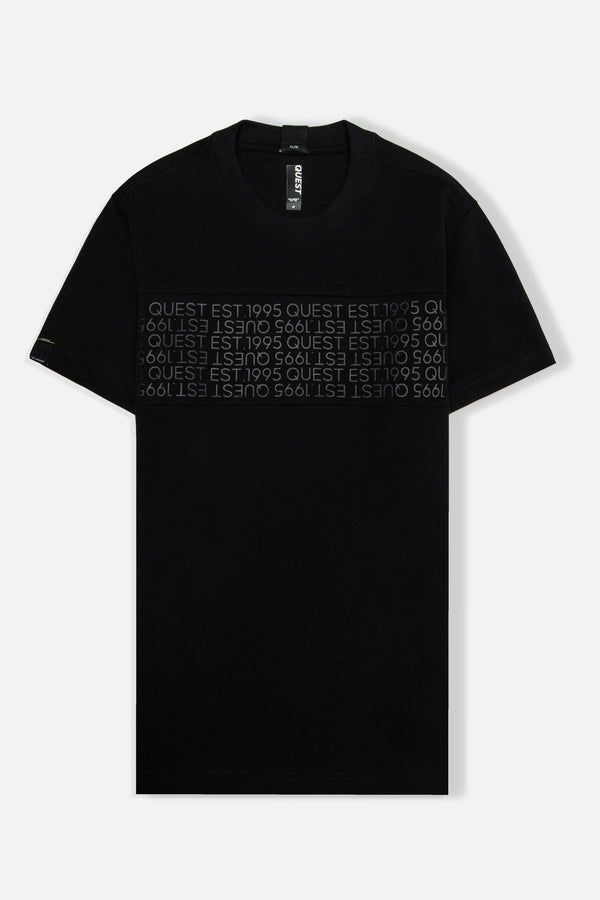 CAMISETA MANGA CORTA COLOR NEGRO