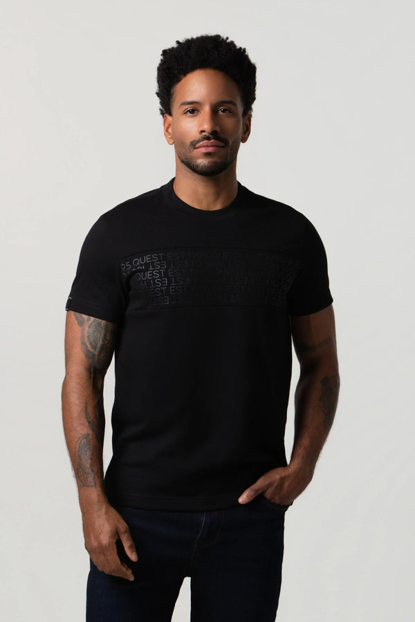 CAMISETA MANGA CORTA COLOR NEGRO