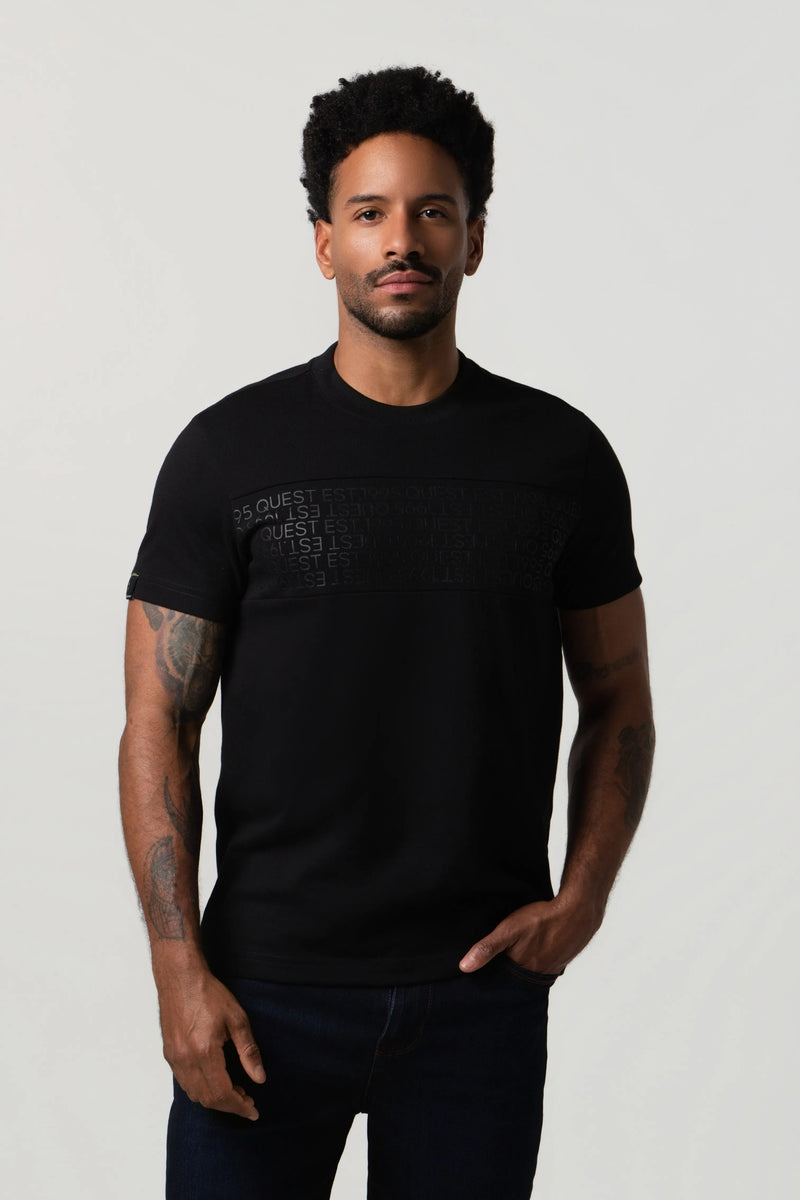 CAMISETA MANGA CORTA COLOR NEGRO